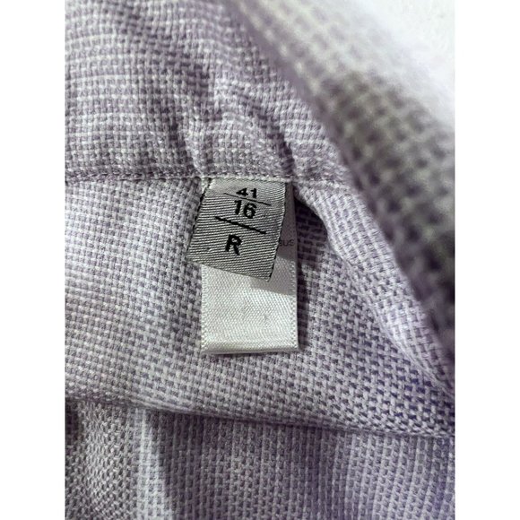 Armani Collezioni Dress Shirt Mens 41/16 Purple Button Up‎ Shirt Long Sleeve - Picture 6 of 6